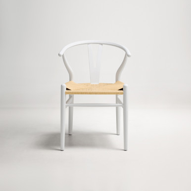 Wishbone Ark Dining Chair -  White v2