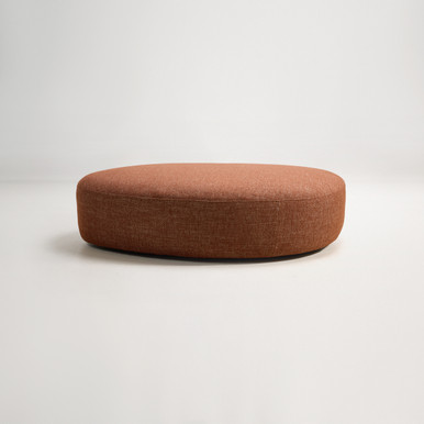 Brooklyn Fabric Ottoman  -  Cleo Caramel