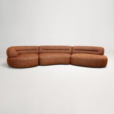Brooklyn Left 5 Seat Sofa - Cleo Caramel