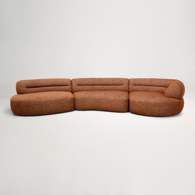 Brooklyn Right 5 Seat Sofa - Cleo Caramel