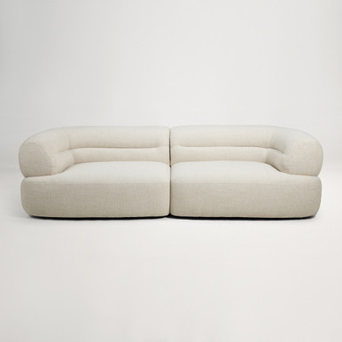 Brooklyn Fabric 3 Seat Sofa -  Cleo Taupe