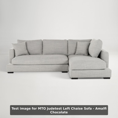 MTO Judetest Left Chaise Sofa - Amalfi Chocolate
