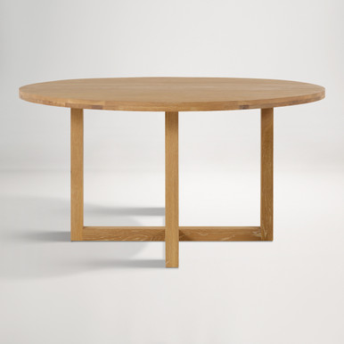 Bronte Oak Round Dining Table 150cm - Brushed Oak