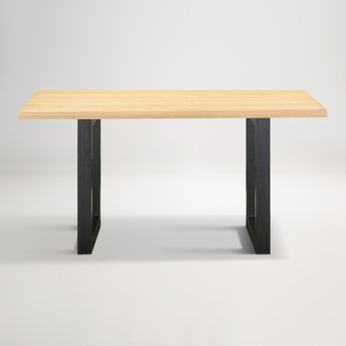 Bronte Oak Dining Table 150cm - Brushed/Black