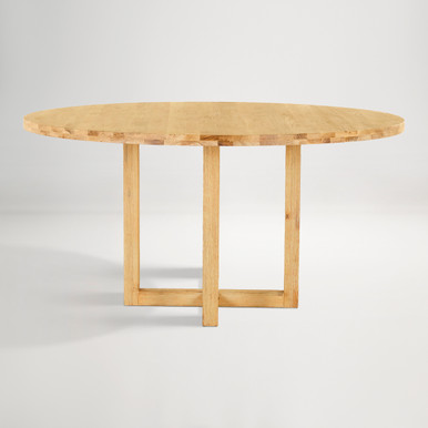 Bronte Oak Round Dining Table 130cm - Brushed Oak