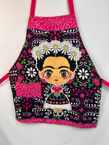 Pink Frida Kahlo apron