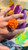 Orange flower chaquira ring