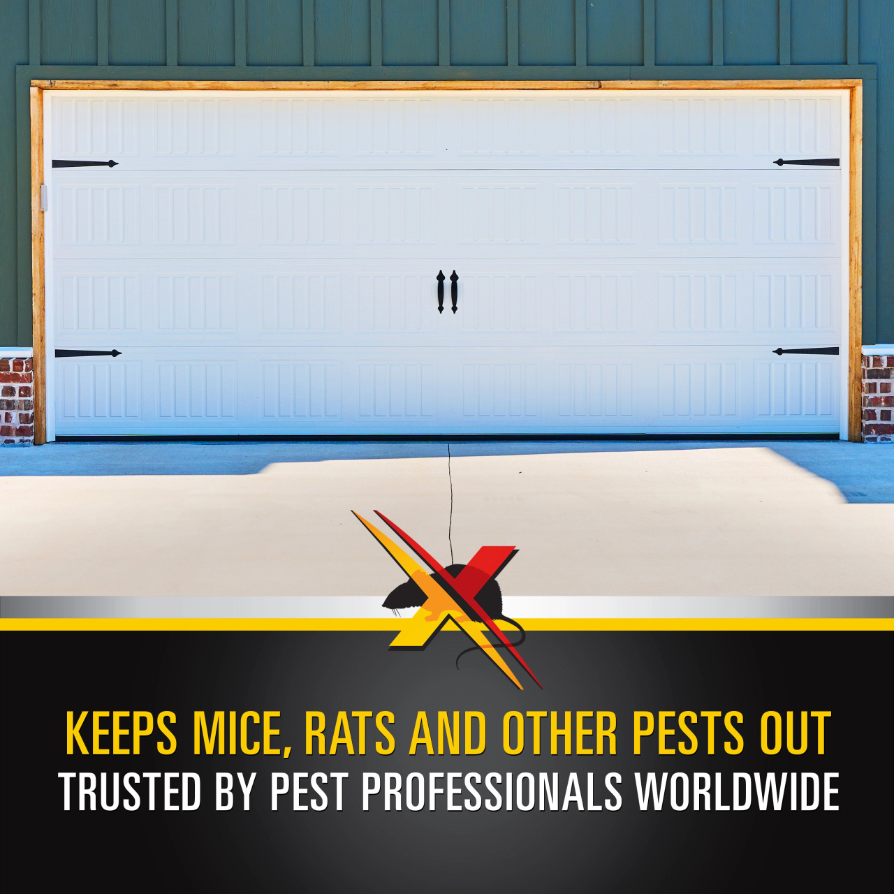 Xcluder X2 Rodent Proof Garage Door Seal Kit - 8' (8' 2