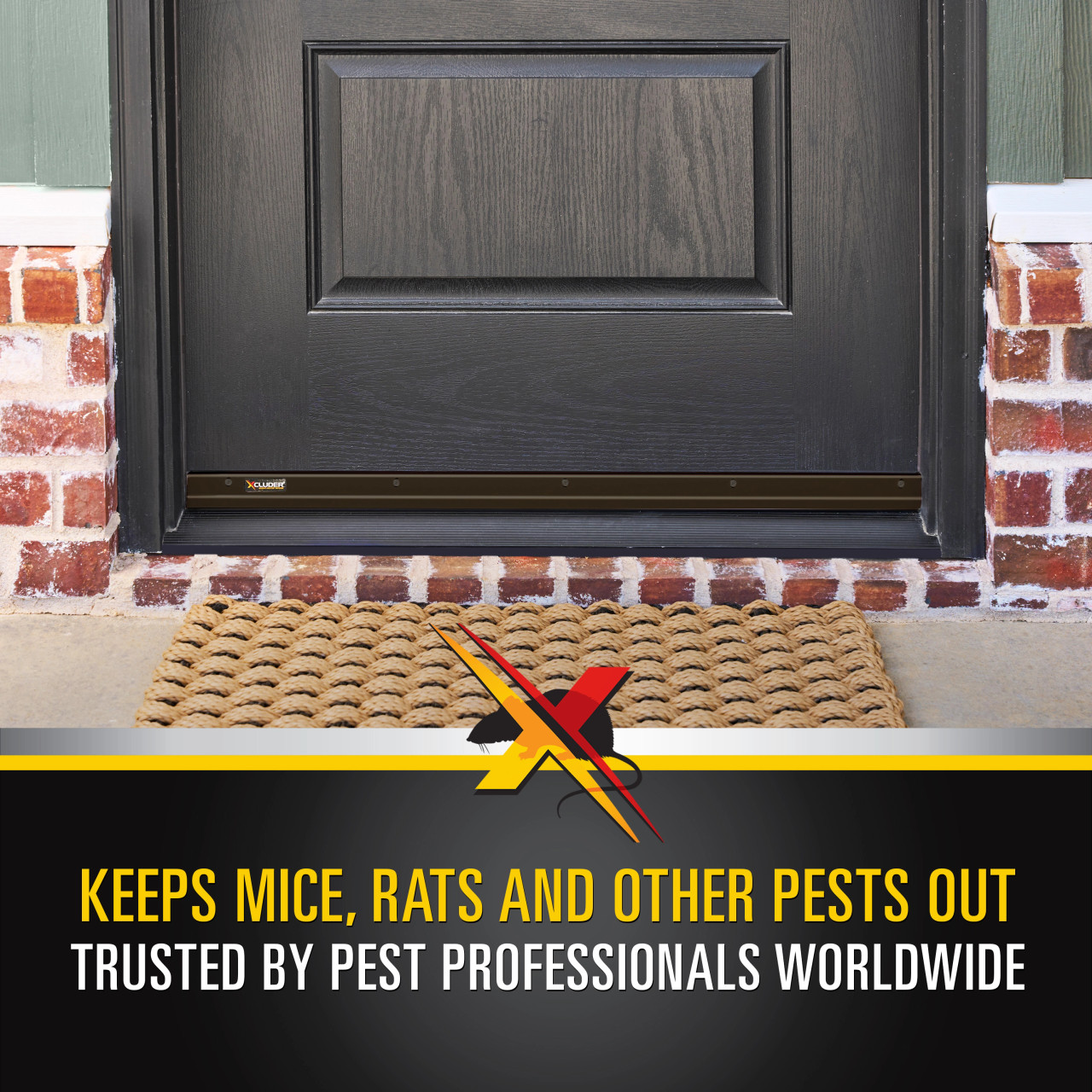 Standard Rodent Proof Door Sweeps - For Gaps up to 1.25