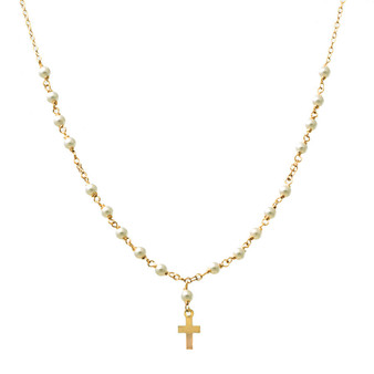 Diamond Petit Pearl Rosary