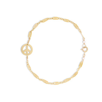 Peace Bracelet on Diamond Chain