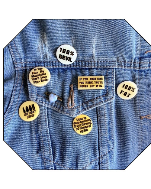 Vintage 70's Cheeky Pins