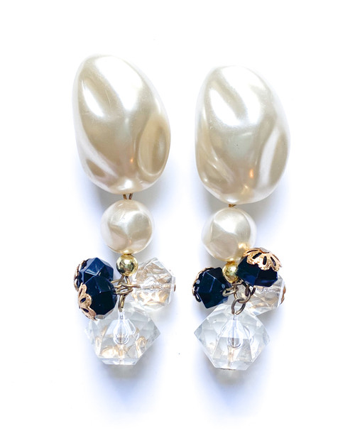 Vintage 80's Chunky Pearl Earrings
