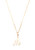14KT Gold Filled Mini Initial "M" Necklace