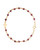 14KT Gold Filled Baby Side Cross Bracelet in Faceted Garnet 