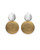Vintage 80's Sun & Moon Clip On Earrings