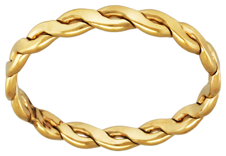 Chloe Braided Gold Filled Stacking Ring