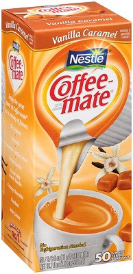 CoffeeMate Vanilla Caramel Liquid Creamer Necco Coffee