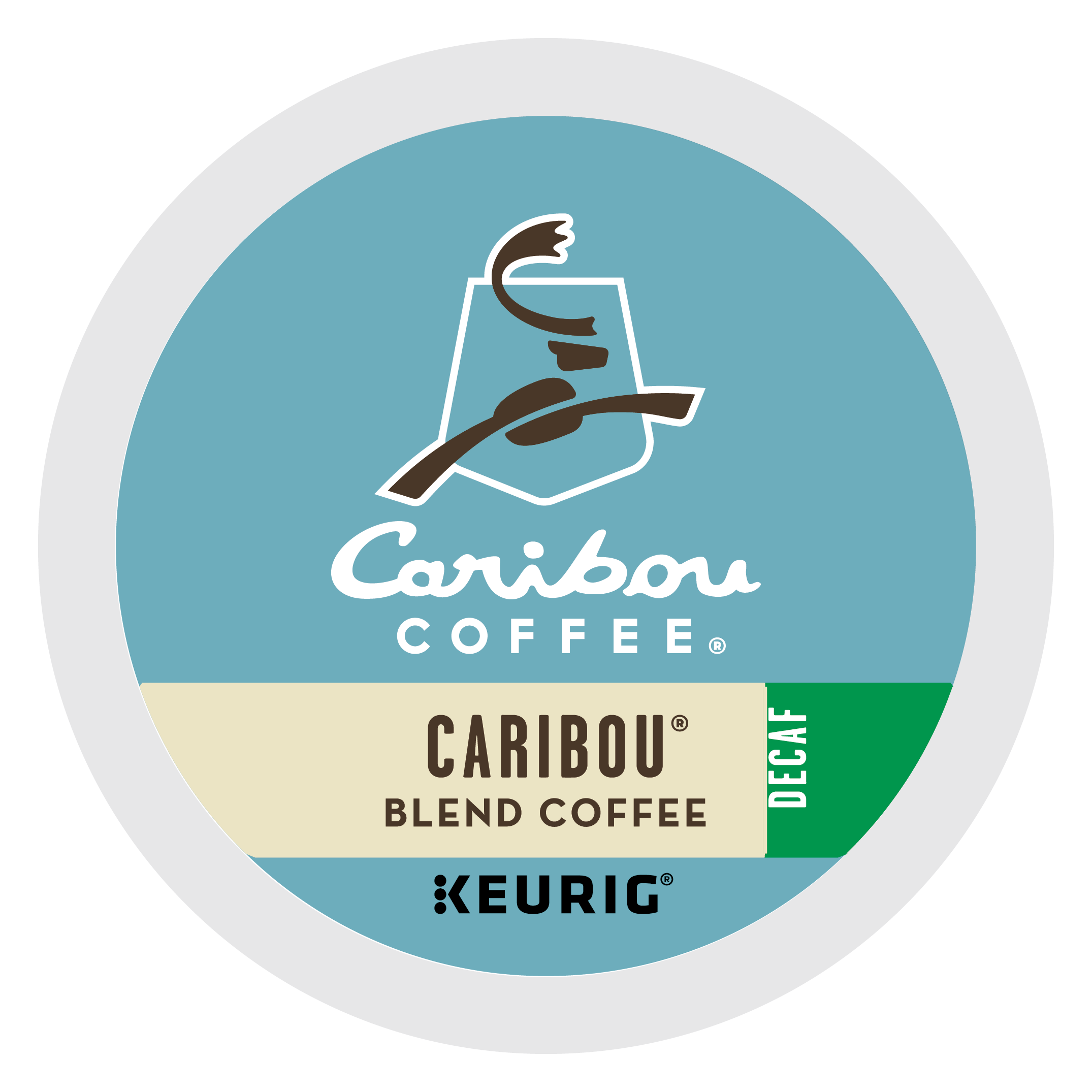 Caribou DECAF Blend KCups Necco Coffee