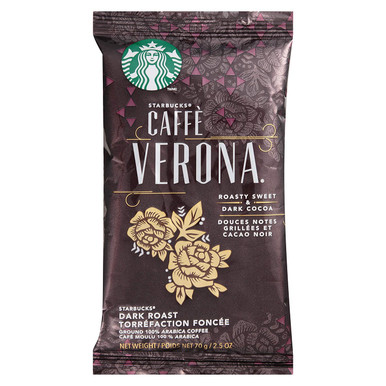 STARBUCKS CAFFE VERONA 220g 6つ Starbucks Cafe' Verona 2.5 oz Ground - Necco Coffee