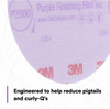 Hookit™ Purple Finishing Film Abrasive Disc 6" 2000 Grit, 50 discs per carton