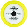 9" US Yellow Med. Cut/Polish Foam Grip Pad™ with Center Tee, Contour Edge