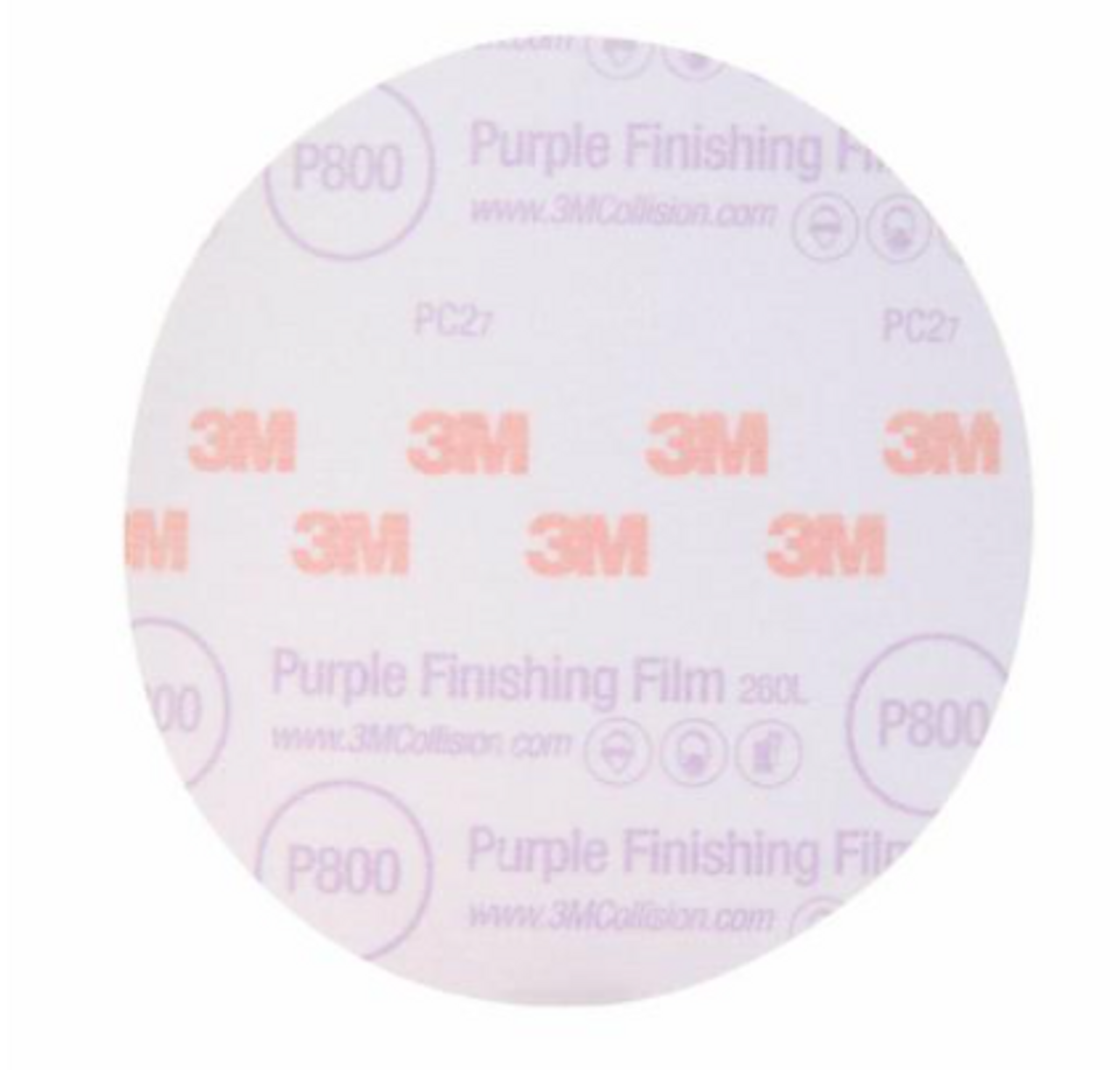 Hookit™ Purple Finishing Film Abrasive Disc 6" 800 Grit,  50 discs per carton,
