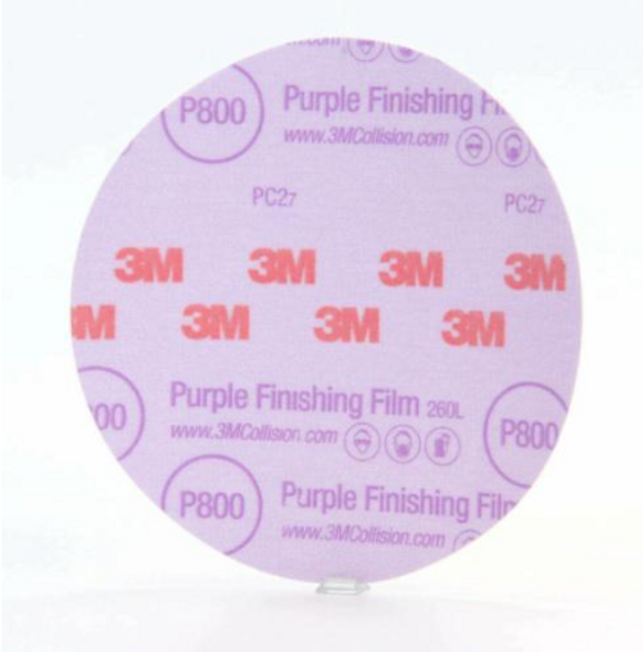 Hookit™ Purple Finishing Film Abrasive Disc 6" 800 Grit,  50 discs per carton,