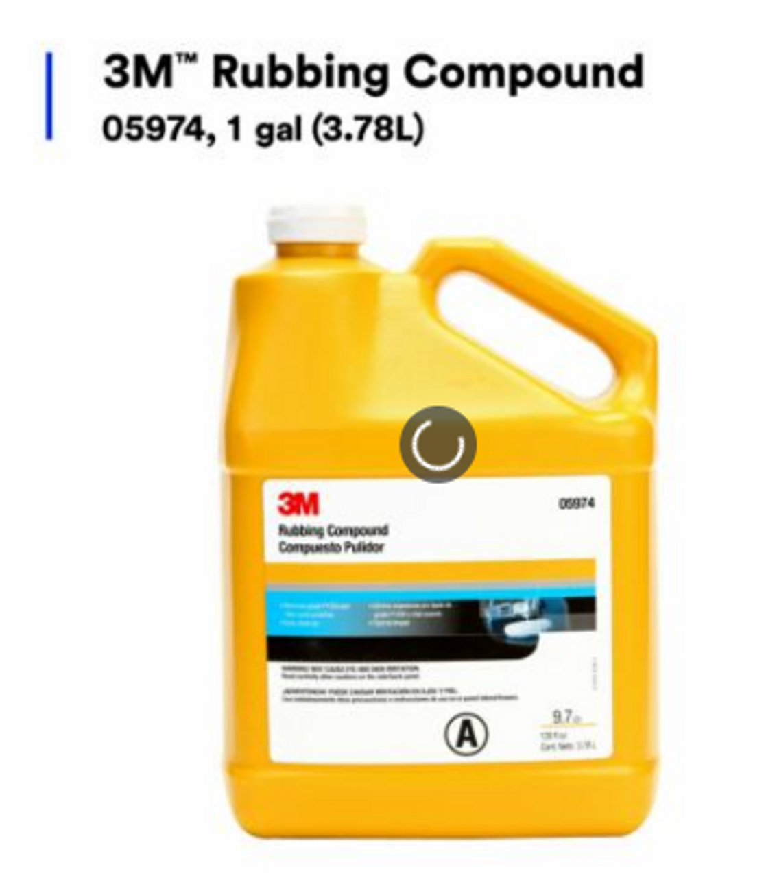 3M RUBBING COMPOUND GAL