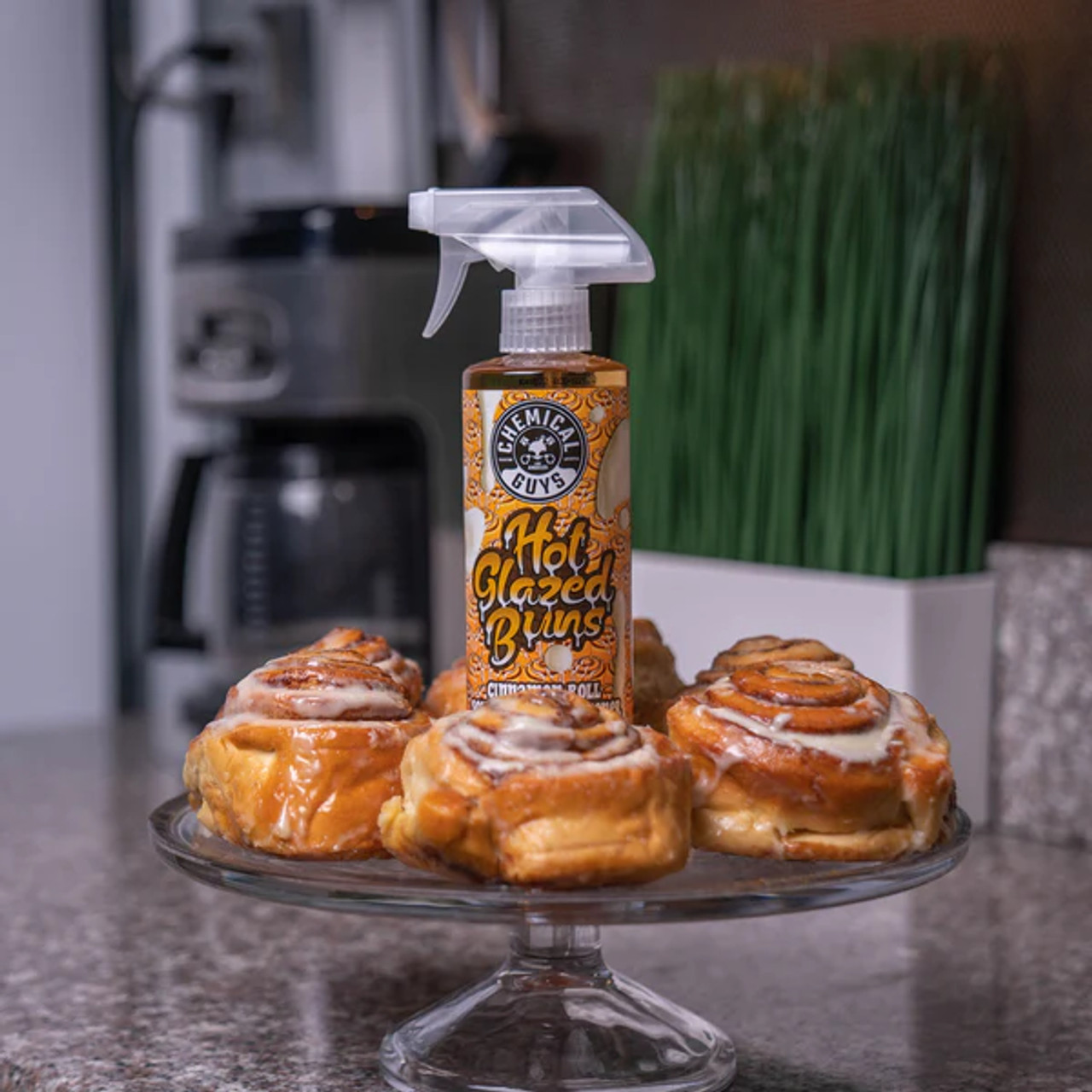 Hot Buns Cinnamon Roll Scented Air Freshener  Odor Eliminator 16oz