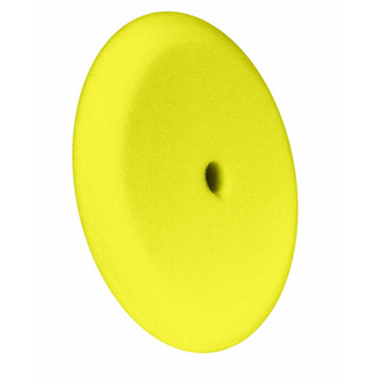 9" US Yellow Med. Cut/Polish Foam Grip Pad™ with Center Tee, Contour Edge