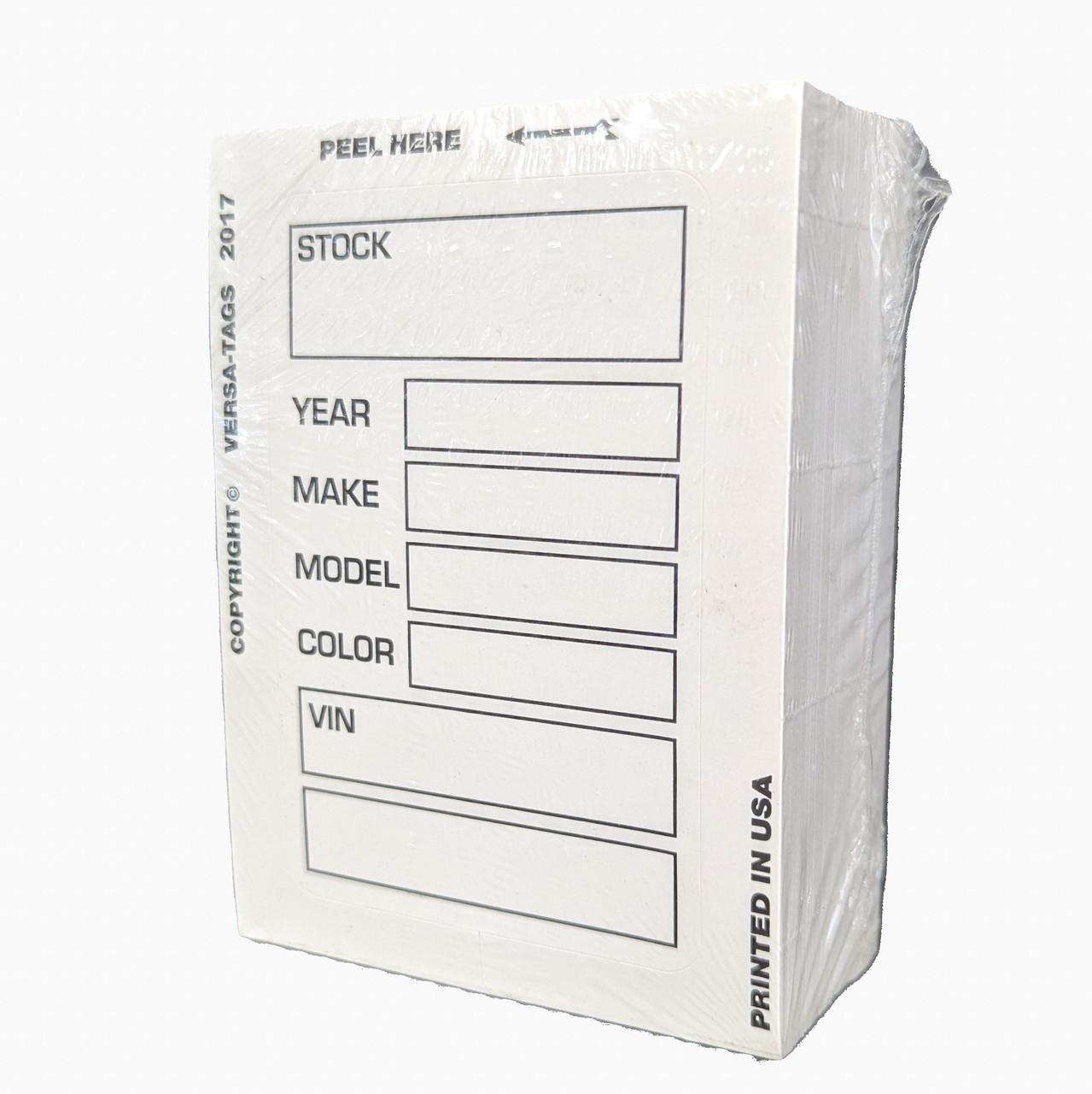 STOCK IN STICKER WHITE