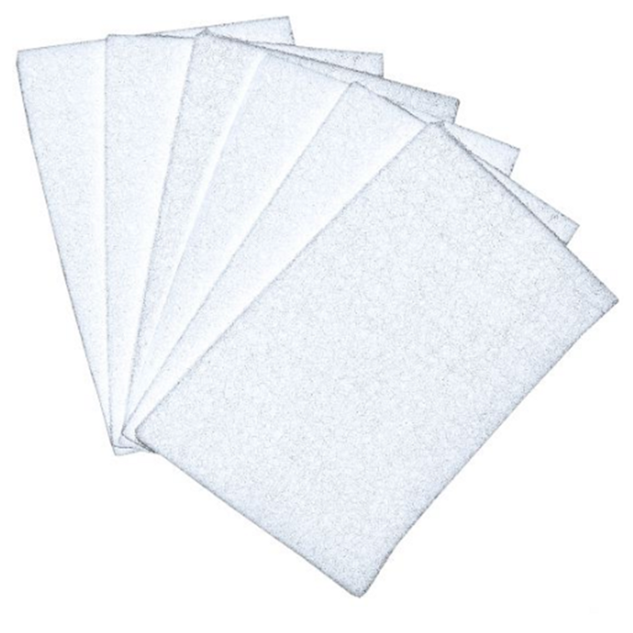 Scrub Pad 6 x 9 White - 10 Pack