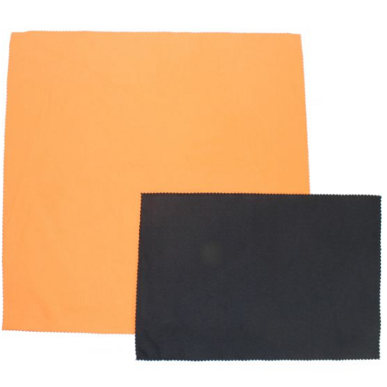 Orange Suede Microfiber Cloth - 16" x 16" Pack of 12