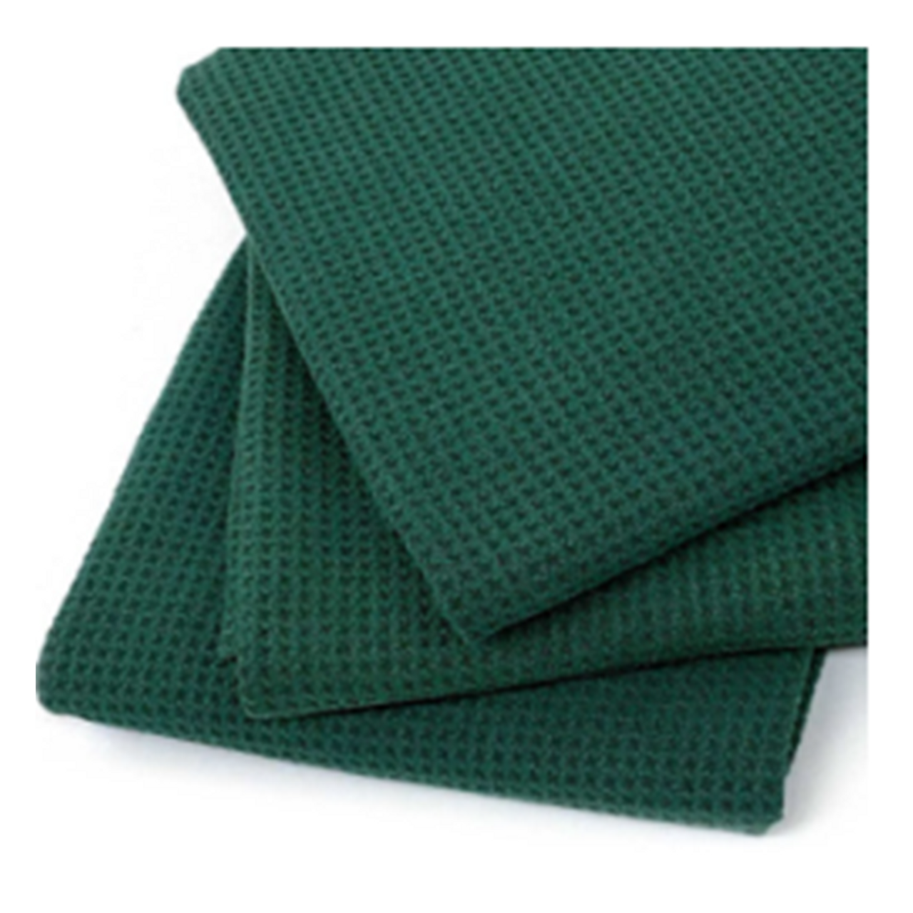 Microfiber Green Waffle Edgeless Towel 24" x36" 10 Per Pack