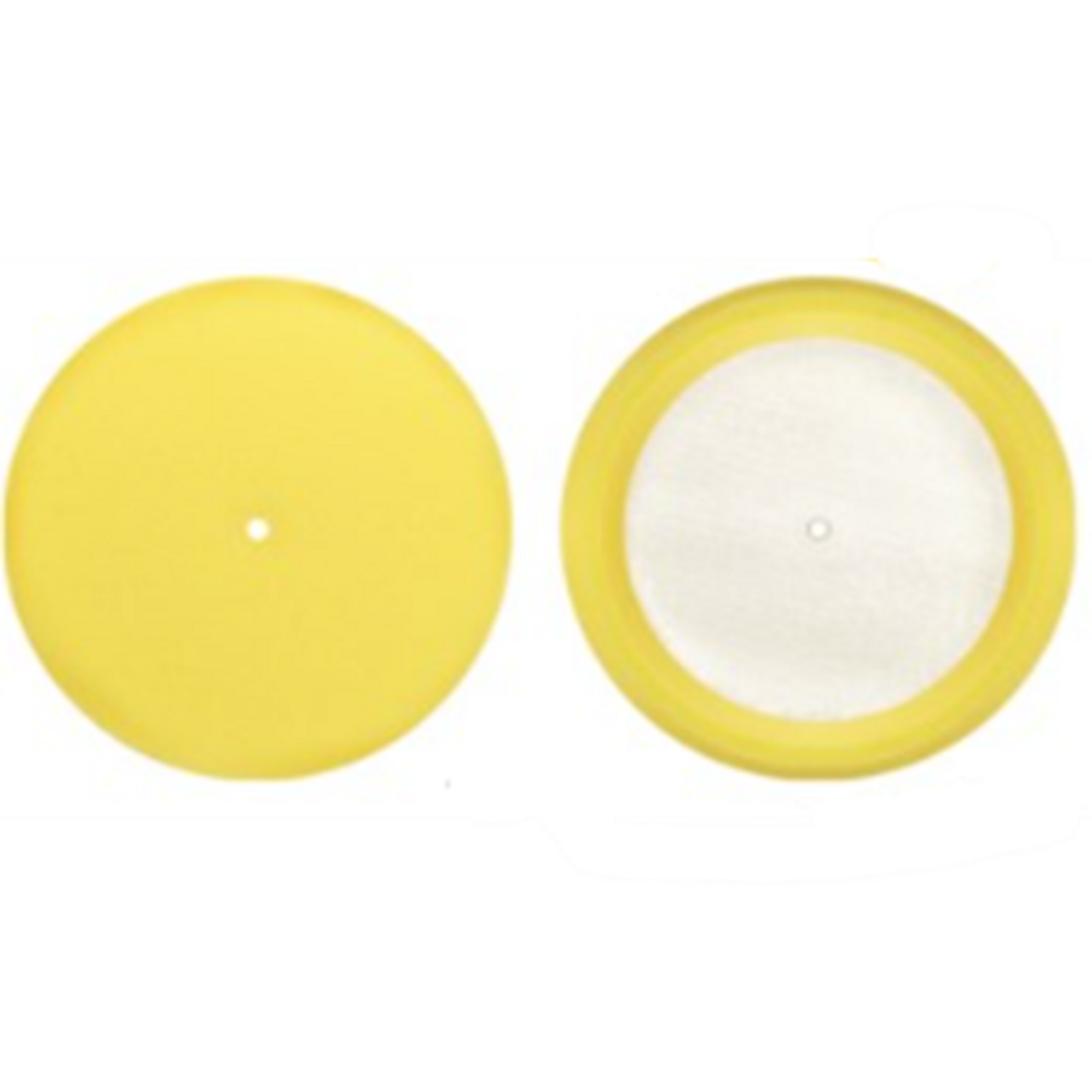 Yellow Speedy Foam Micro Foam Buffing Pads w/ Loop Backing Pack of 3