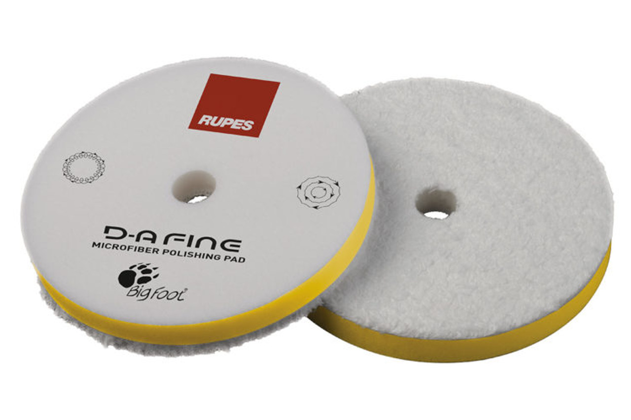 Coarse Yellow 6" Fine Microfiber Pad