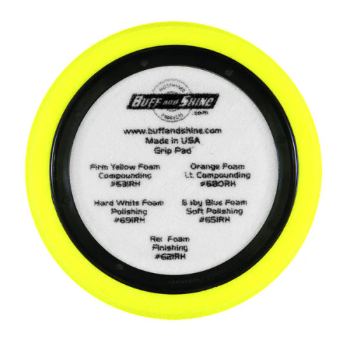 7.5" HEX PAD, YELLOW HEAVY CUT