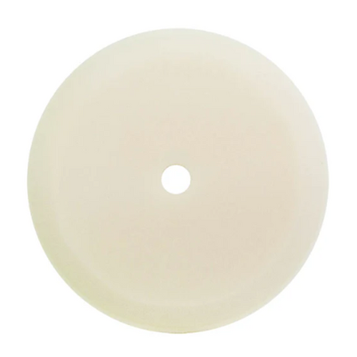 9" US White Ultra Finishing Foam Grip Pad™ with Center Tee, Contour Edge