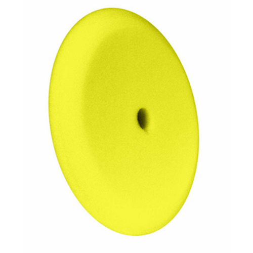 9" US Yellow Med. Cut/Polish Foam Grip Pad™ with Center Tee, Contour Edge