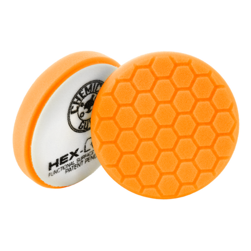 6" Orange Hex-Logic Medium-Heavy Cutting Pad