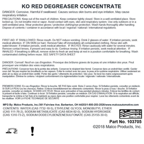 KO Red Degreaser