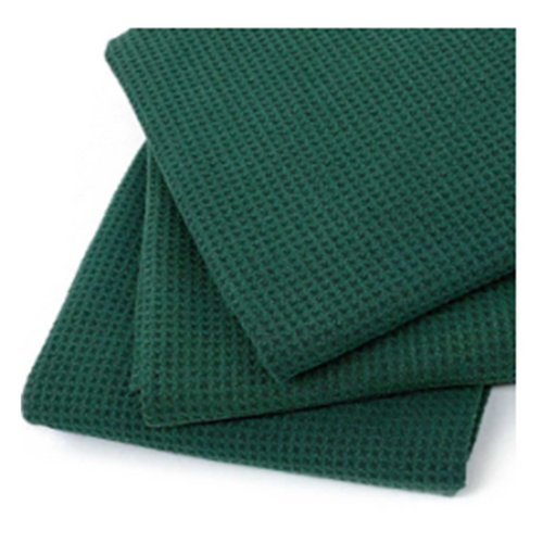 Microfiber Green Waffle Edgeless Towel 24" x36" 10 Per Pack