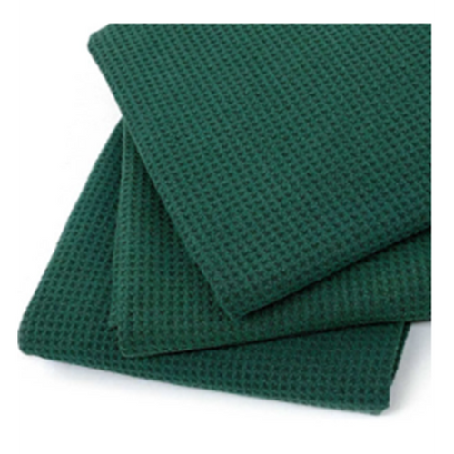 Microfiber Green Waffle Edgeless Towel 24" x36"