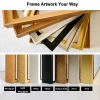 personalised framed canvas prints color options
