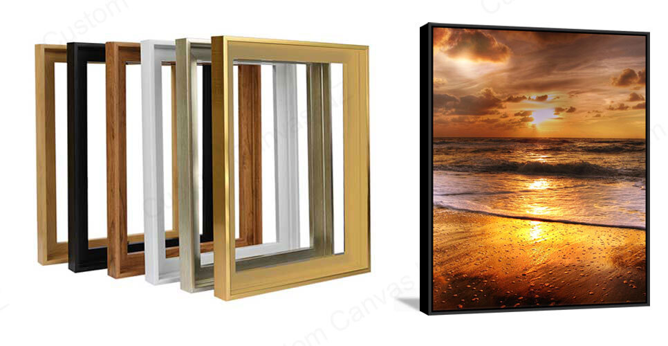 custom canvas floater frame