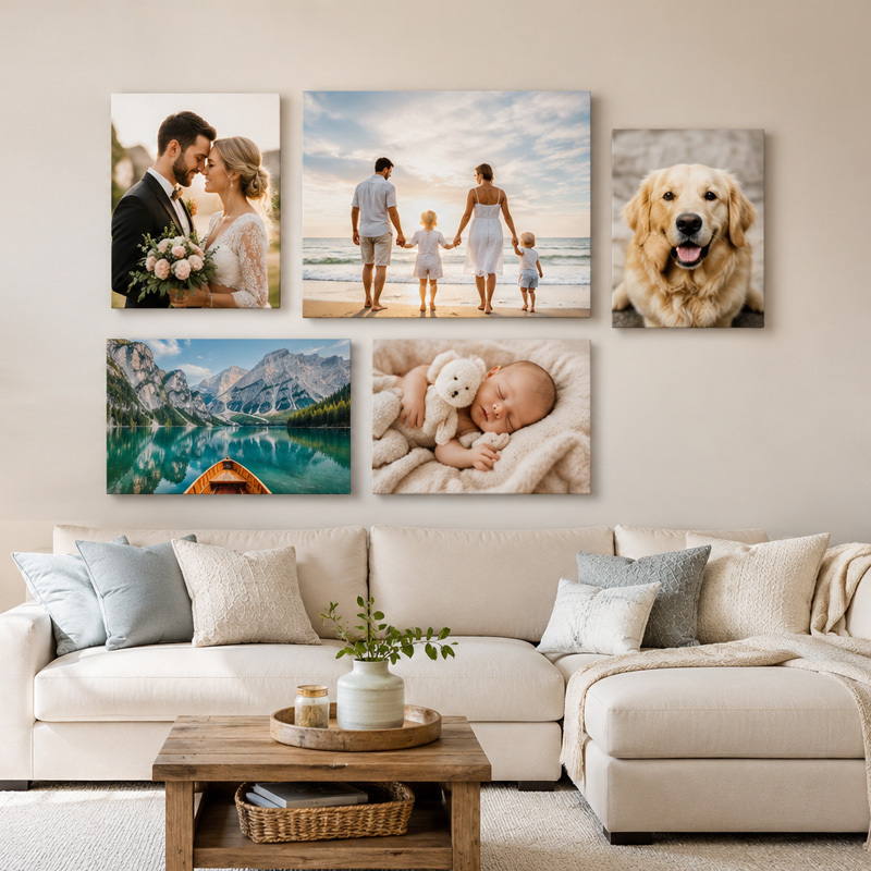 Custom canvas prints and personalised wall art