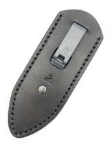 DCC Pocket Sheath in Black Hermann Oak with standard grey DCC clip.