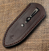 Slimline Shield size "Mini" in dark brown leather.