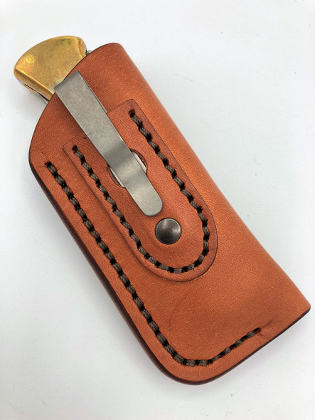 Delta Large Pocket Slip with Clip - Crazy Horse / Pueblo Leather